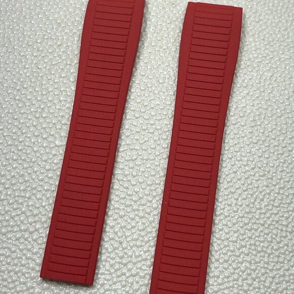 Tempomat FKM Vulcanized Red Rubber Strap for Patek Aquanaut 5167, 5164